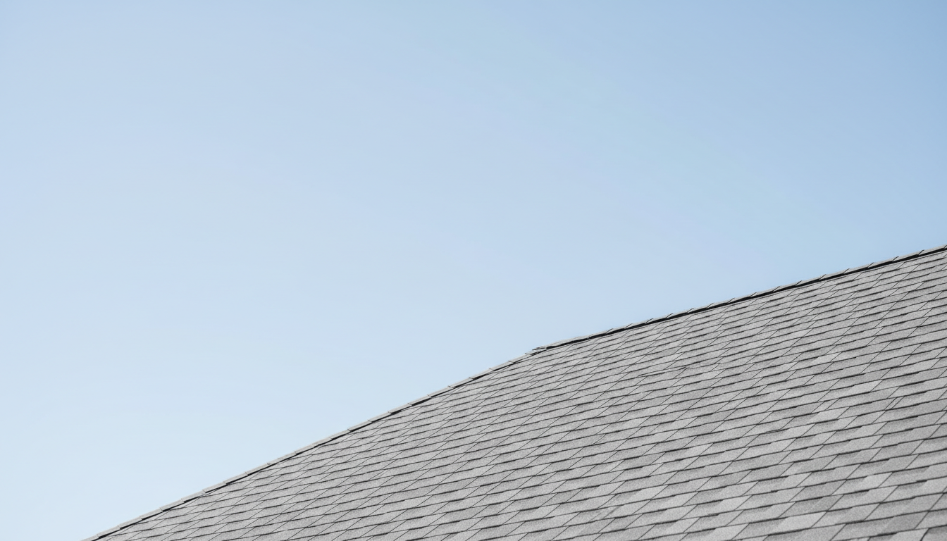 Clear blue sky above a well-maintained roof
